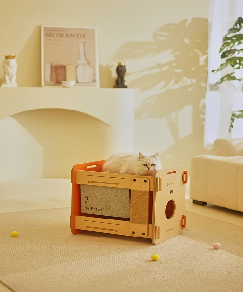 Cat Scratching Post With Bed On Top-Cat Bunk Bed