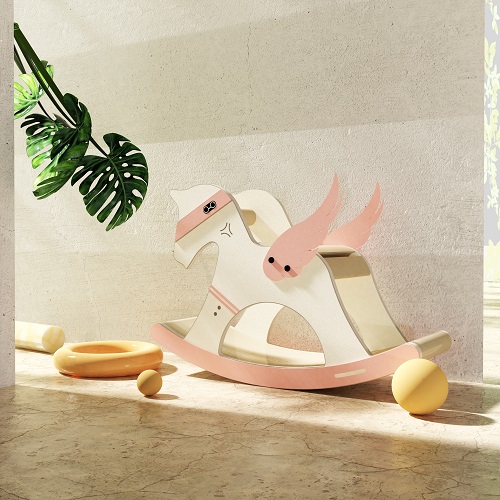 Cat Scratcher Toy-Little White Horse