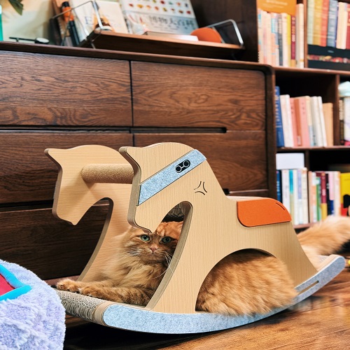 Cat Climbing Scratcher-Rocking Horse 