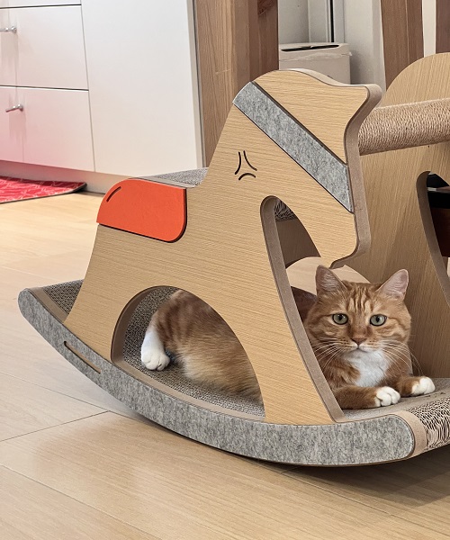 Cat Climbing Scratcher-Rocking Horse 