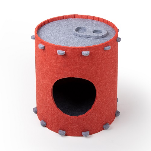 DIY Cola Bucket Cat House And Scratching Post