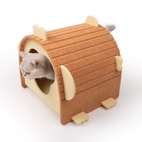 Monkey Shape Cat Felt House 