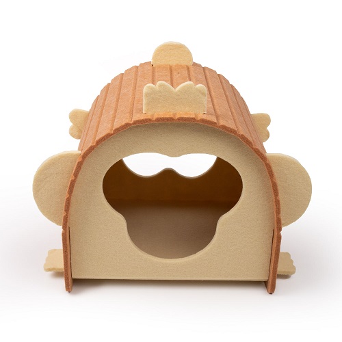 Monkey Shape Cat Felt House 