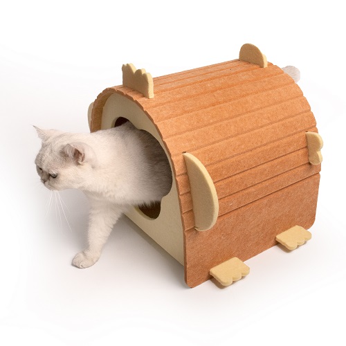 Monkey Shape Cat Felt House 