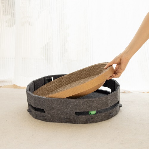 Oval Track Cat Scratcher With Ball