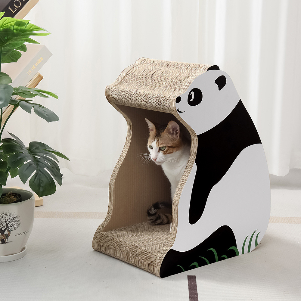 Panda Design Cat House - Eco-Friendly Felt Cat Hideaway