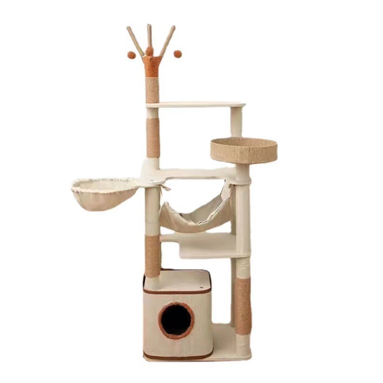 Wholesale Cat Tree for Cats – Durable Multi-Level Pet Furniture with Scratching Posts, Perches & Hid