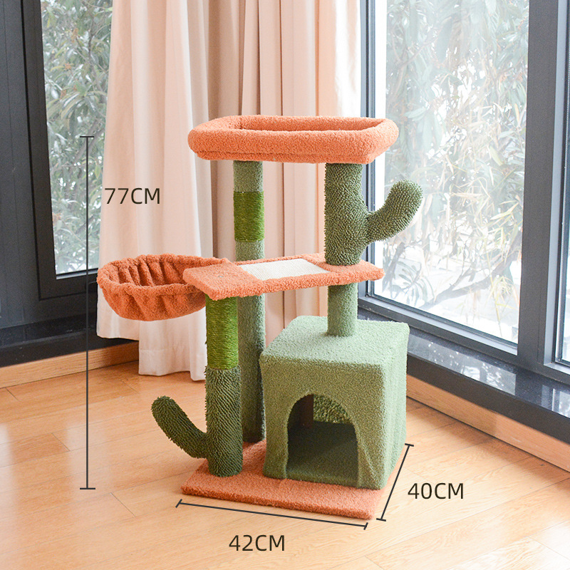 Luxury Cat Tree - Multi-Level Cat Tower with Sisal Scratching Posts, Cozy Beds, and Playful Features