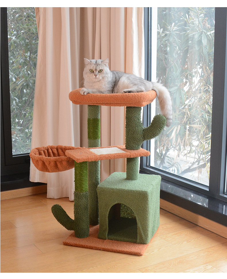 Luxury Cat Tree - Multi-Level Cat Tower with Sisal Scratching Posts, Cozy Beds, and Playful Features