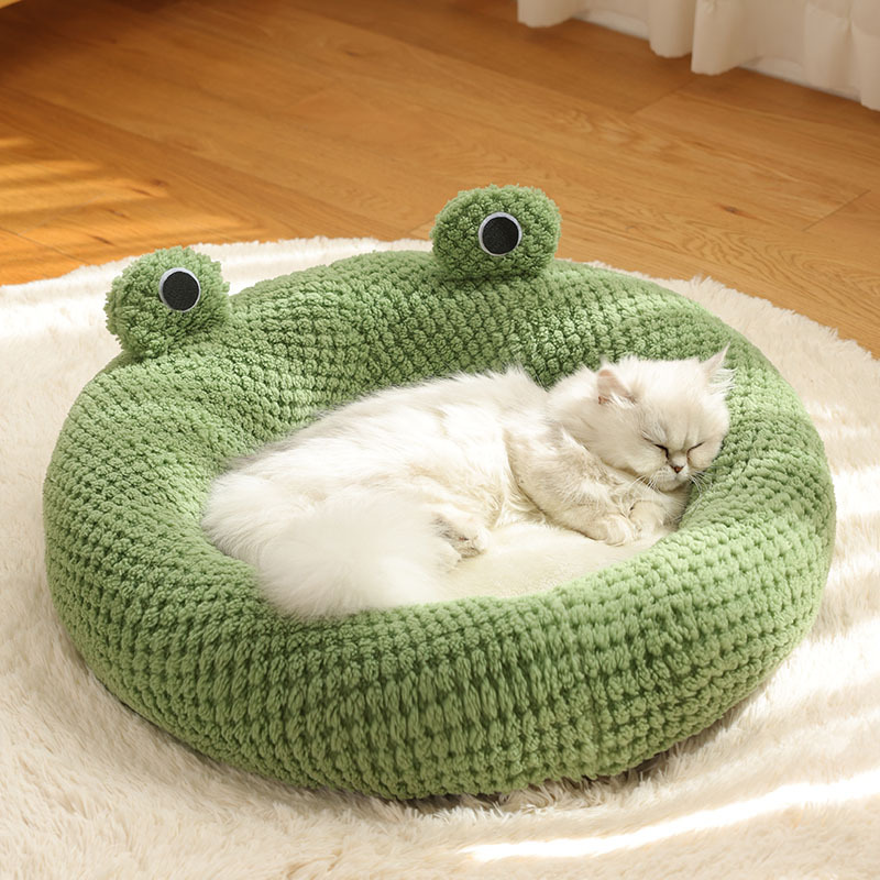 Frog Series Pet Bed - Versatile Cat and Dog Nest 