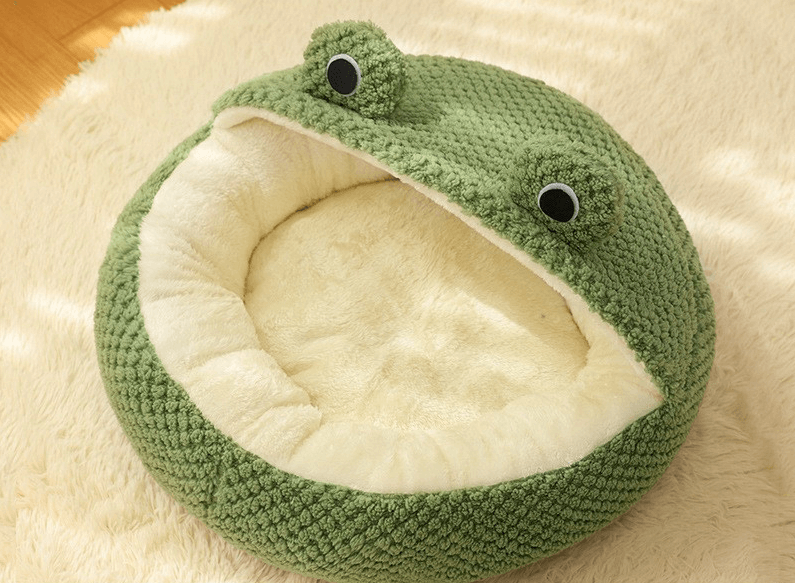 Frog Series Pet Bed - Versatile Cat and Dog Nest 