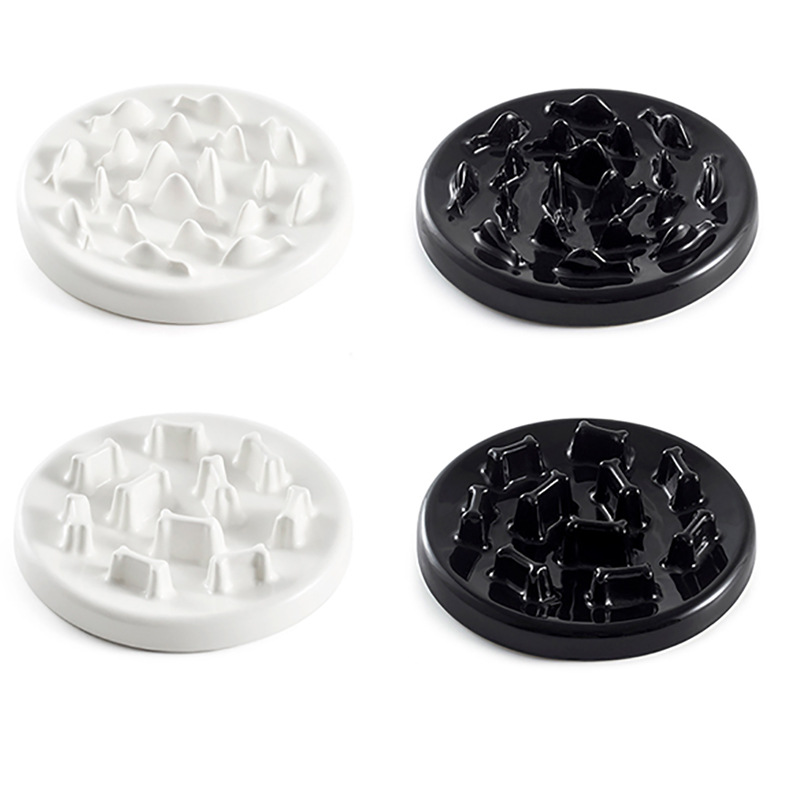 Ceramic Slow Feeder Cat Bowl - Interactive Feeding Solution