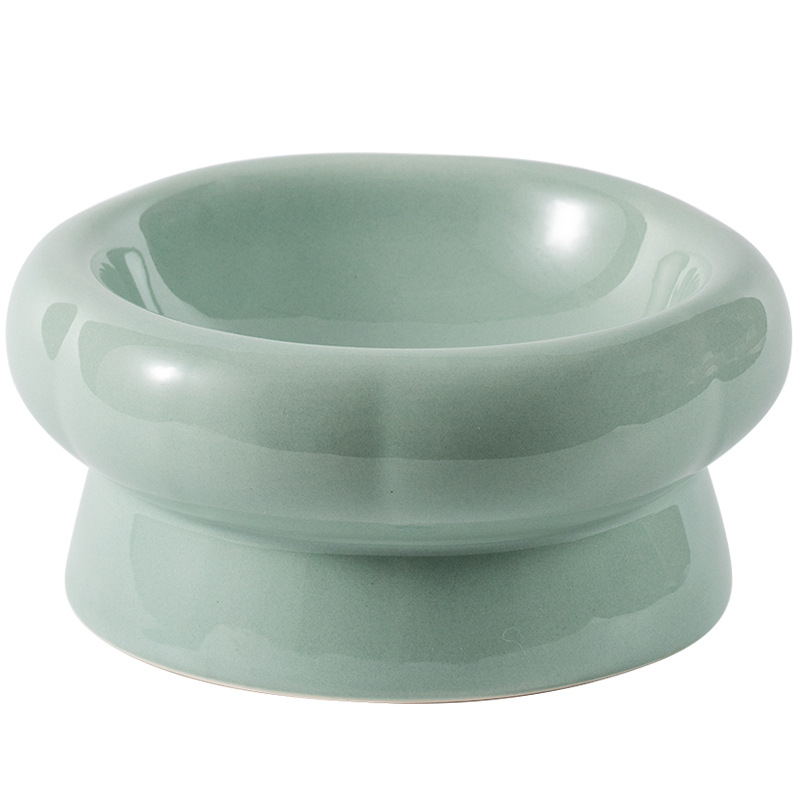 Petal Ceramic Cat Bowl - Elegant Feeding Bowls for Pets
