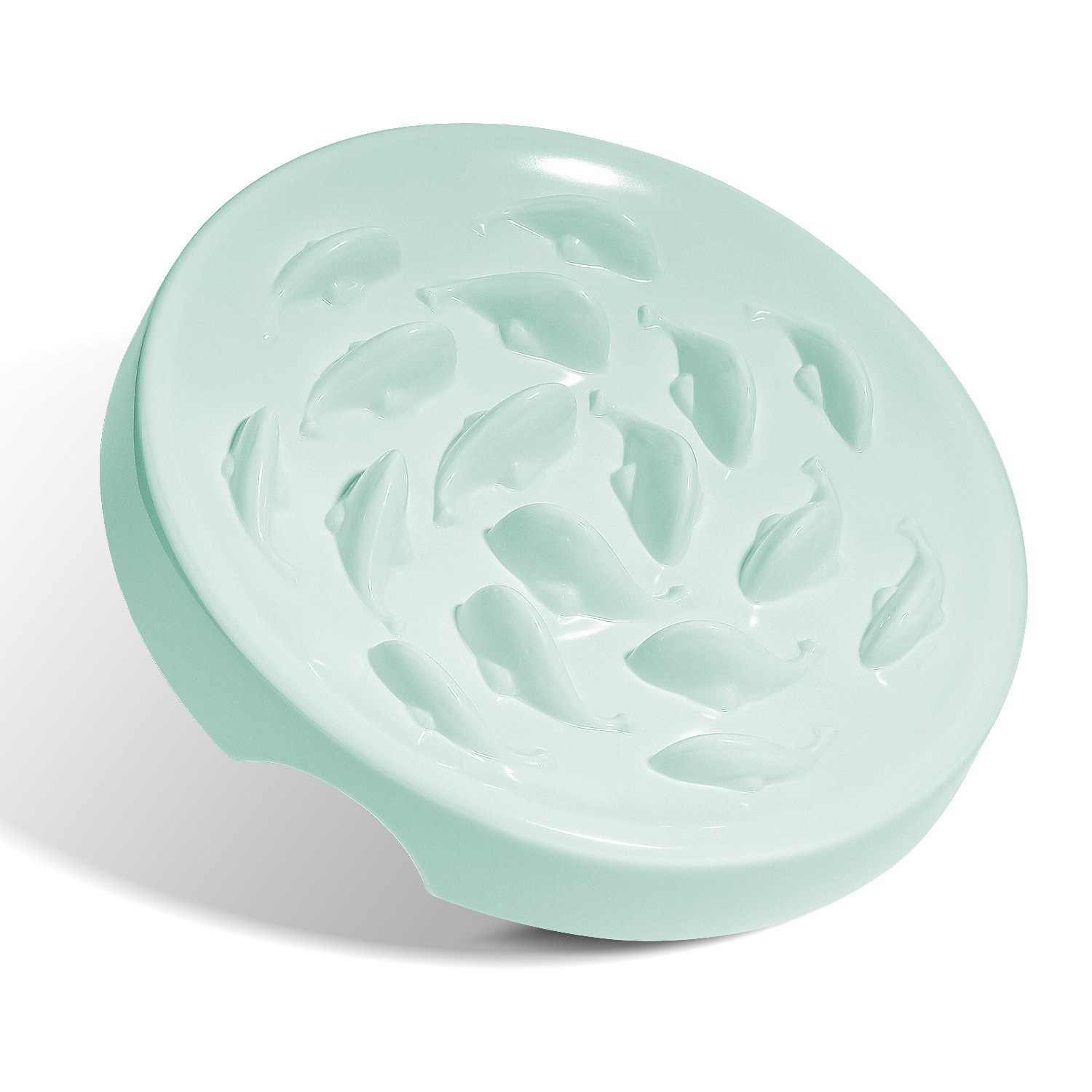 Goldfish Slow Feeder Cat Bowl - Anti-Choke and Spill-Resistant Design 