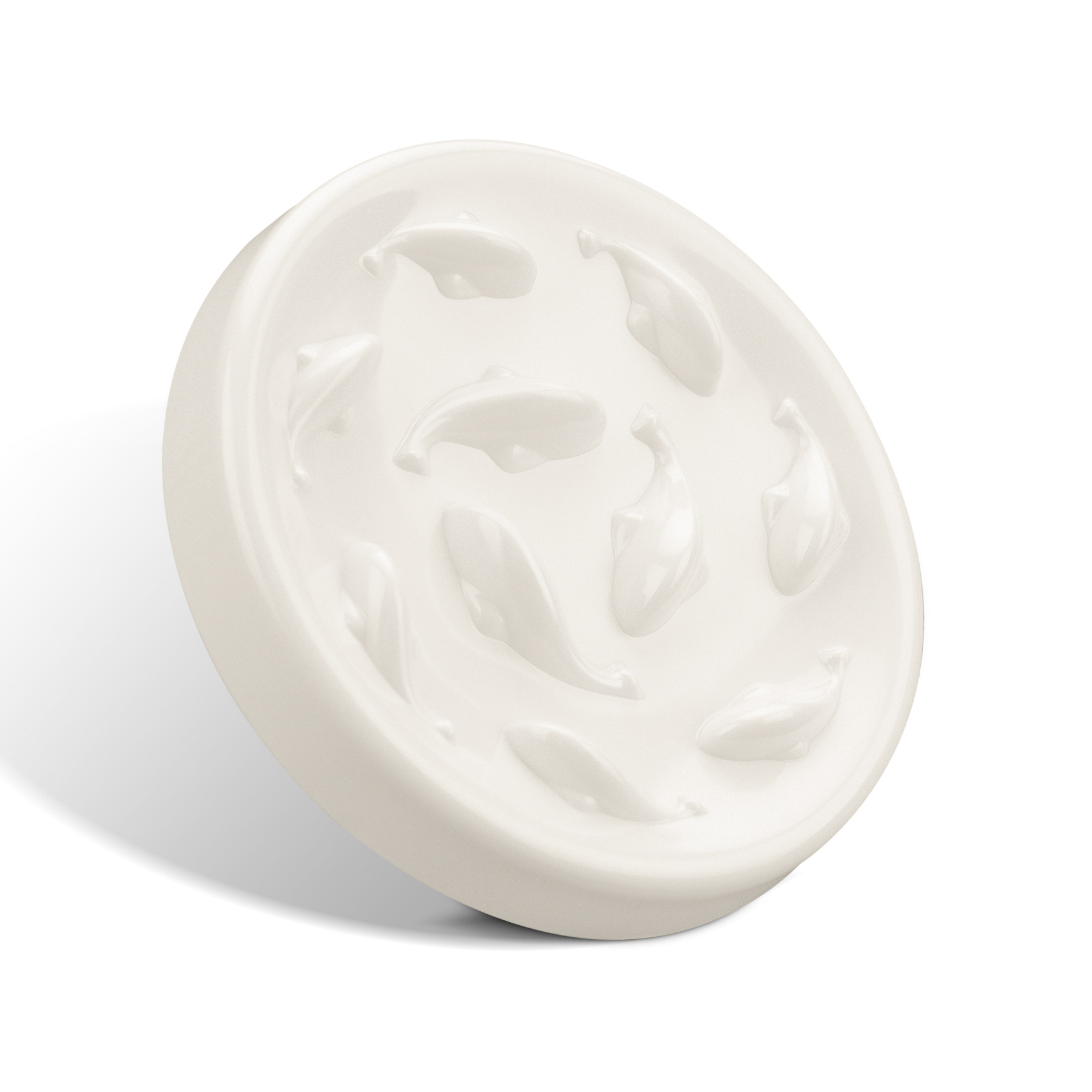 Goldfish Slow Feeder Cat Bowl - Anti-Choke and Spill-Resistant Design 