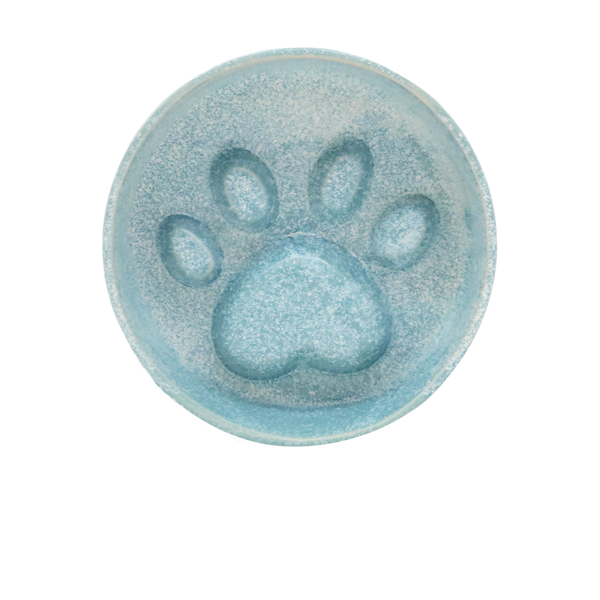Paw Print Ceramic Cat Bowl - Durable and Stylish Feeding Solution for Pets