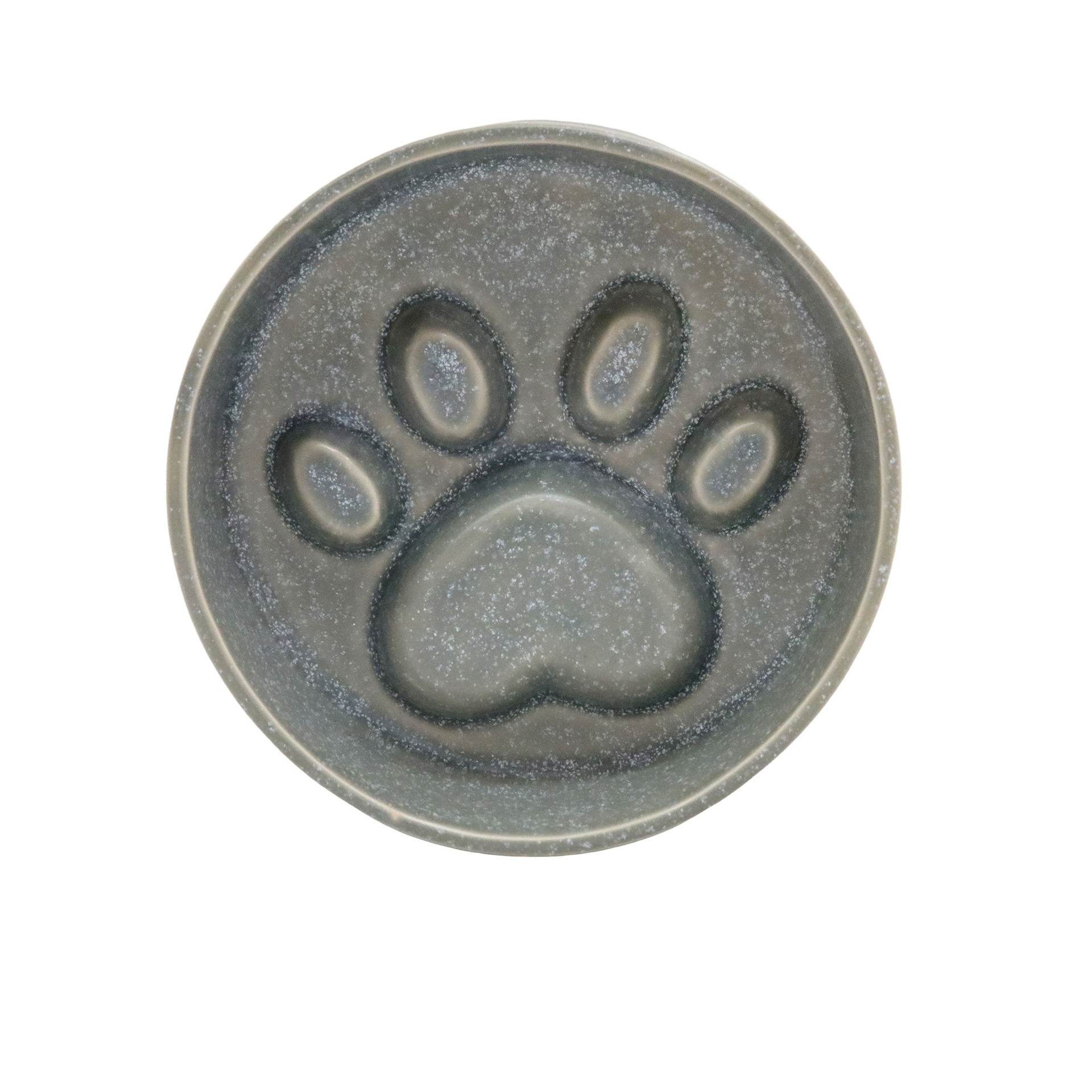 Paw Print Ceramic Cat Bowl - Durable and Stylish Feeding Solution for Pets